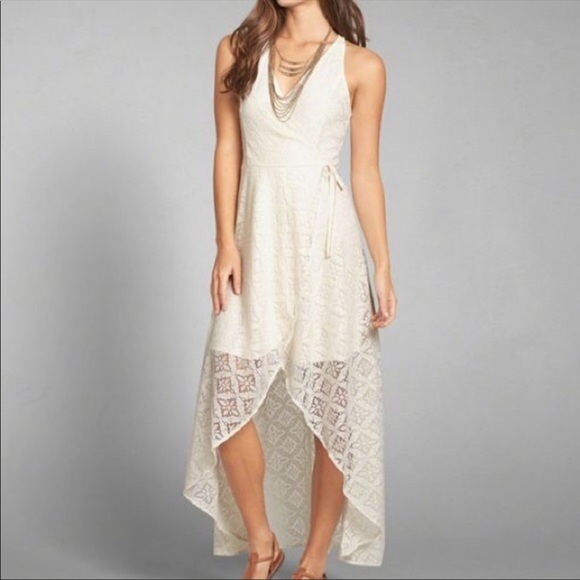 Abercrombie & Fitch Dresses & Skirts - Abercrombie & Fitch Lace Wrap Dress Ivory Small